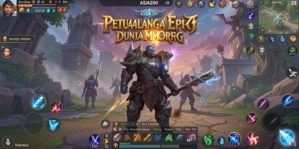 Tampilan gameplay mendebarkan dalam dunia ASIA200.