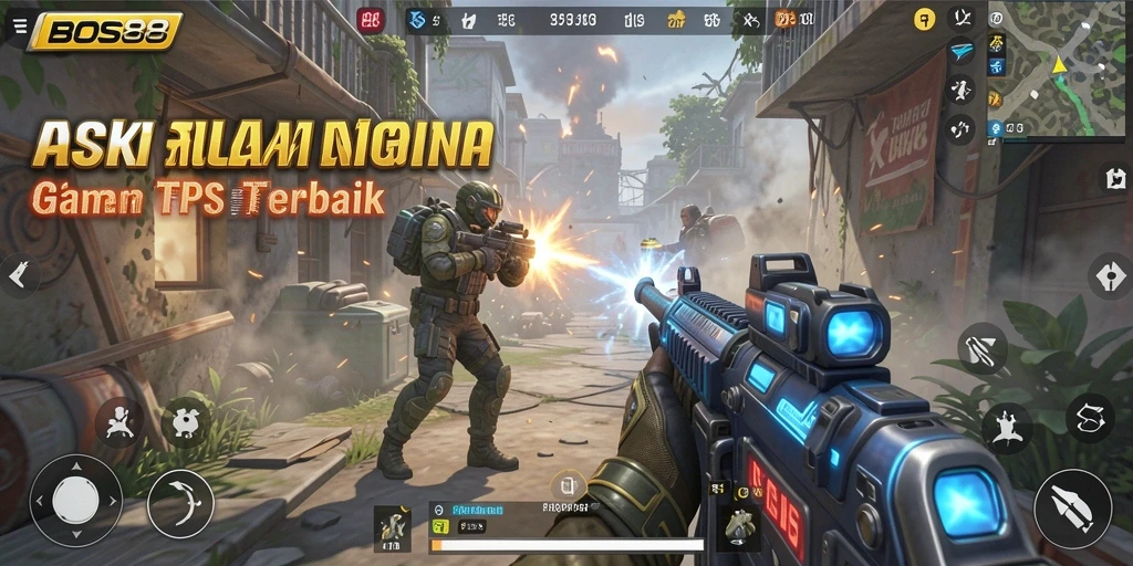 Gameplay intens dalam pertempuran TPS yang menarik.