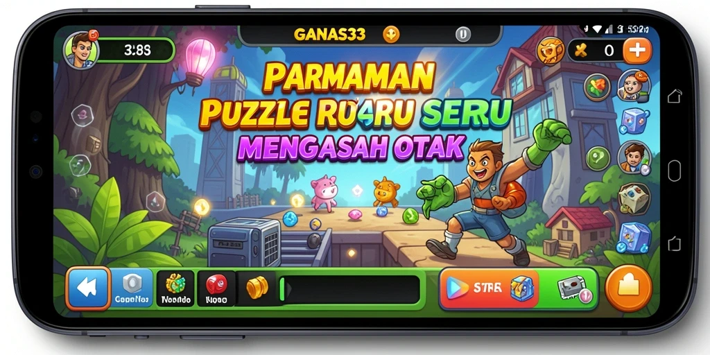 Tampilan gameplay menarik dari GANAS33 yang menantang.