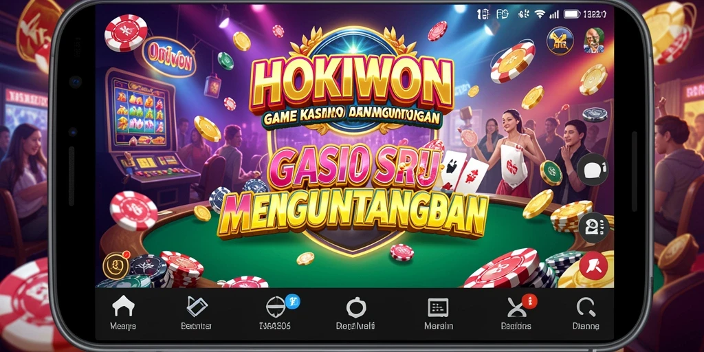 Tampilan mengesankan dari gameplay HOKIWON di kasino.