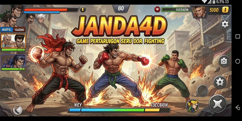 Tampilan menarik dari gameplay Fighting JANDA4D dengan pertarungan intens.