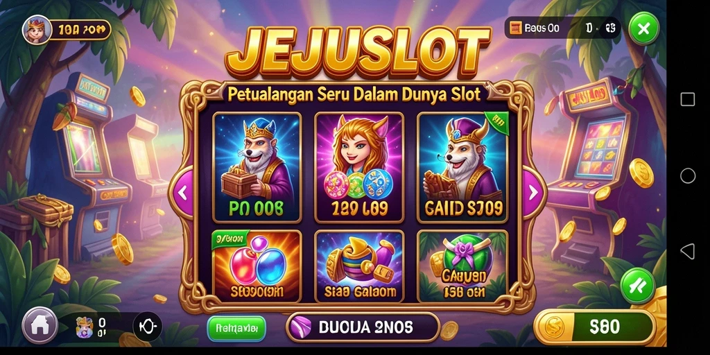 Tampilan gameplay seru dari petualangan slot JEJUSLOT.