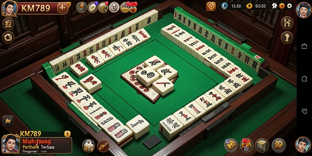 Tampilan gameplay KM789 yang menarik dan menyenangkan saat bermain Mahjong.