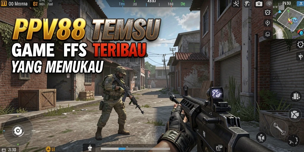 Tangkapan layar menunjukkan aksi epik gameplay PPV88 dalam mode FPS.