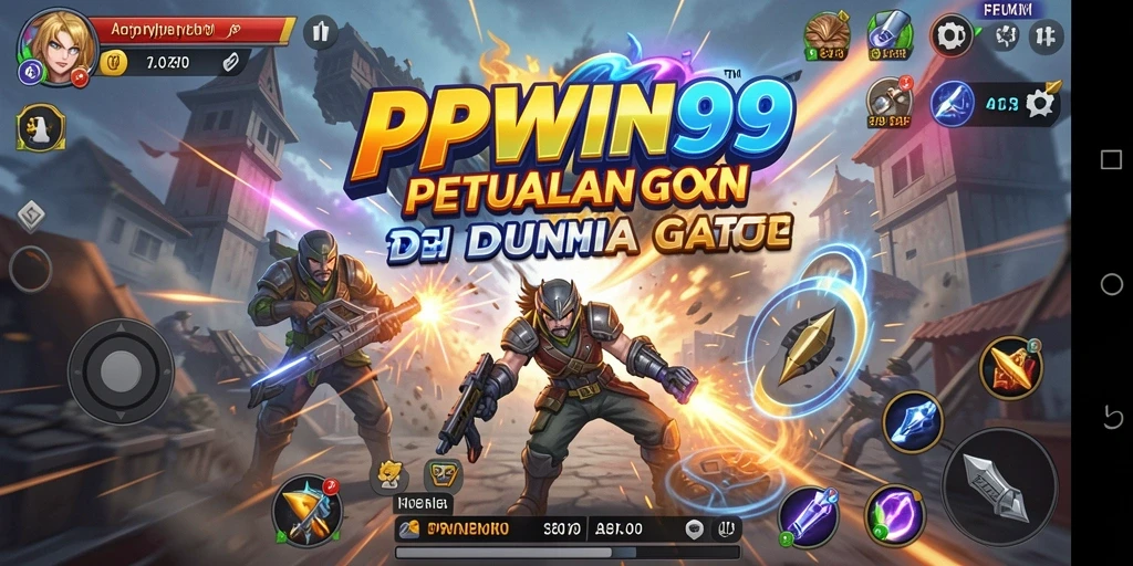 Tampilan gameplay PPWIN99 dengan aksi bertarung seru dan dinamis.