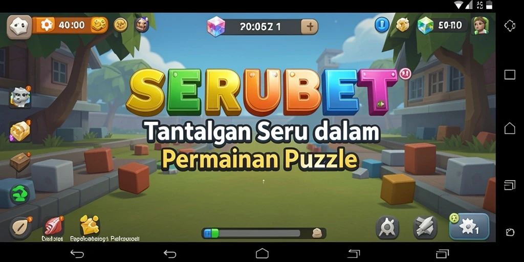 Tampilan gameplay SERUBET yang menarik dan menantang.