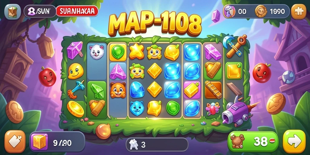 Tampilan gameplay SIAP108 yang penuh warna dan seru.