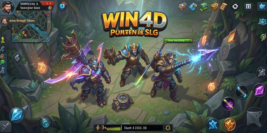 Tampilan gameplay yang intens dan menantang dari WIN4D.