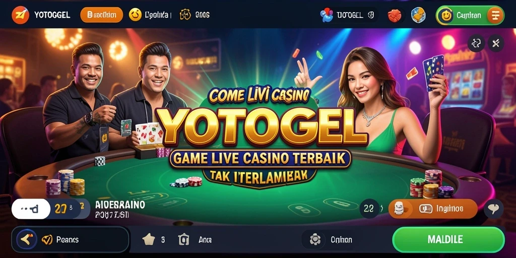 Gameplay Live Casino yang seru dan interaktif di YOTOGEL.