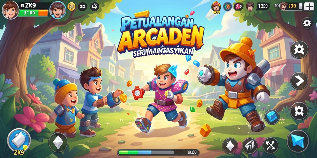 Tampilan menarik dari gameplay ZK9 yang penuh aksi.